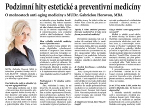 Monosti a meze anti-aging medicny